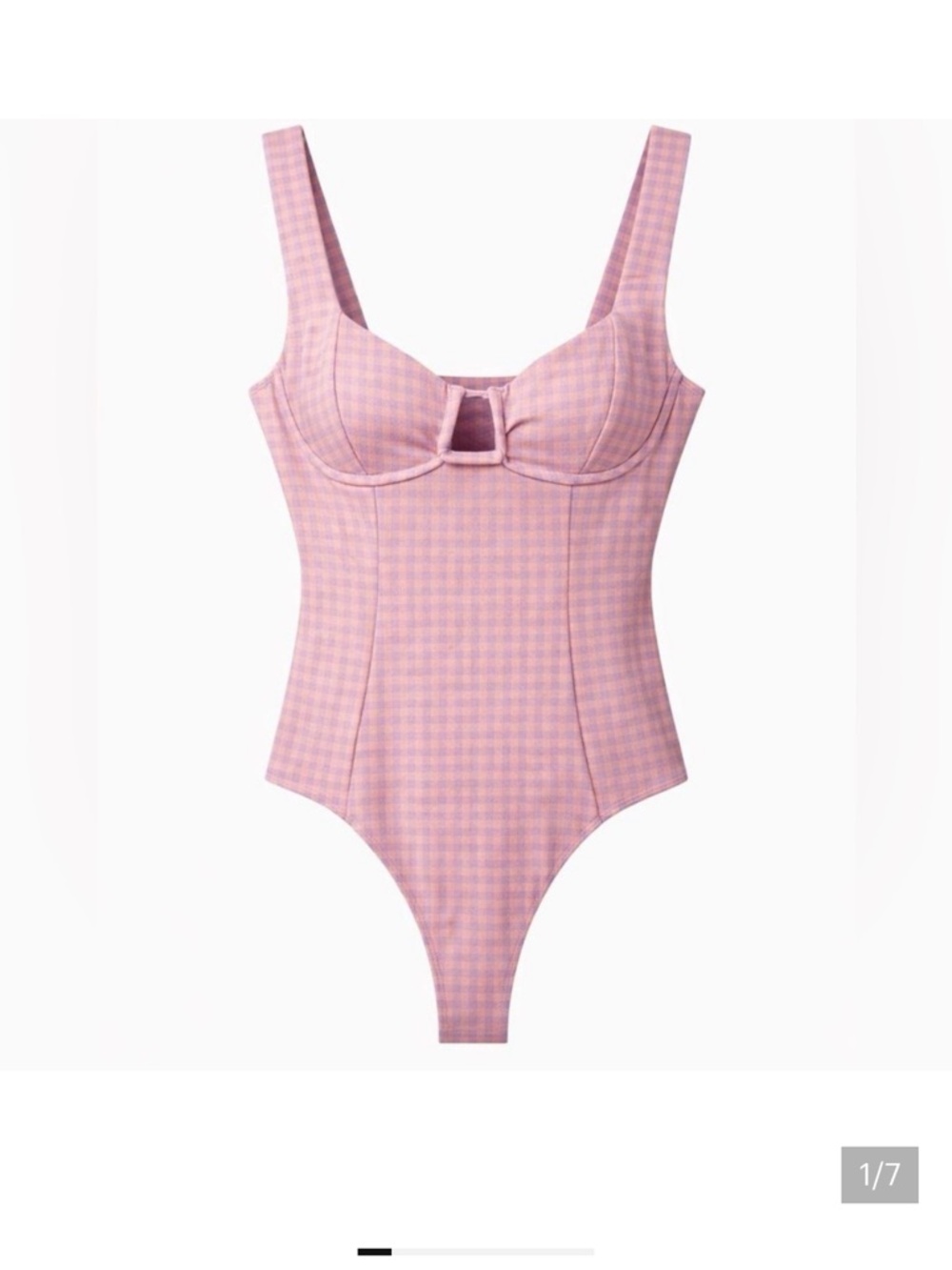 NWT Astr Pink Gingham
Checkered Bodysuit